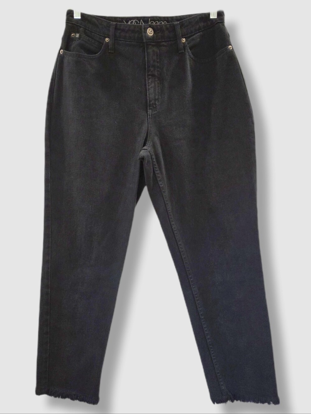 90s Black Mom Jeans Yoga Jeans SECOND High Rise Size 31